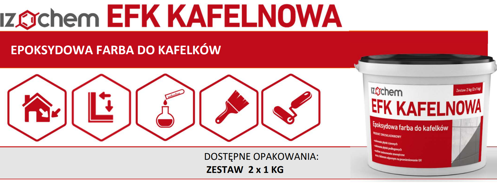 Izochem EFK KAFELNOWA - epoksydowa farba do kafelków